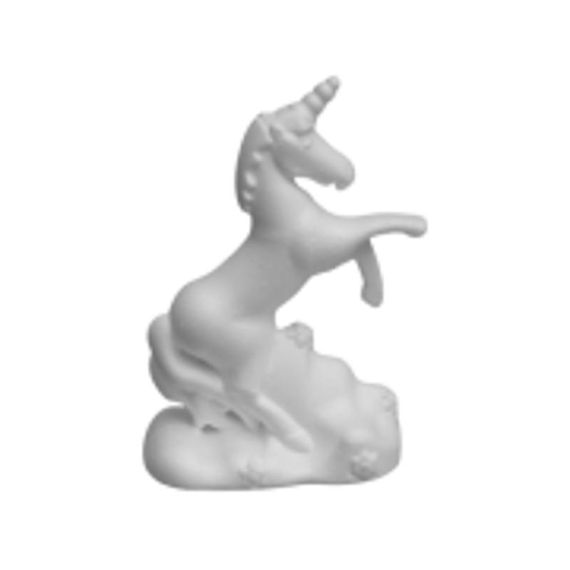 Accesorii creatie - polistiren HD - unicorn, alb, 12x18x7cm, Colorarte