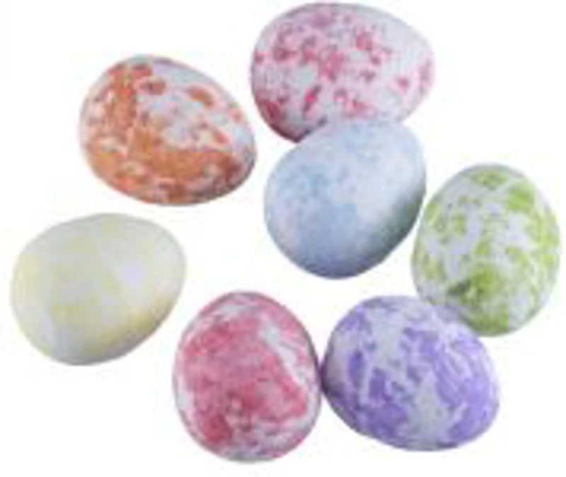 Accesorii creatie - polistiren - ou, colorat, 1.5cm, set 45 buc, Colorarte