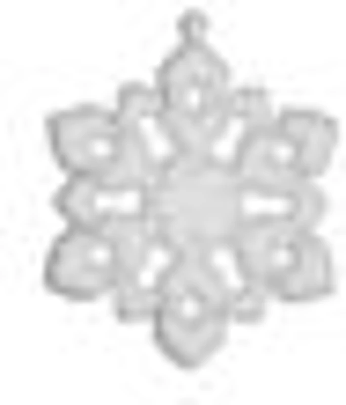 Accesorii craft - fulg de zapada, 8cm, polistiren HD, Colorarte, OAPFDNU