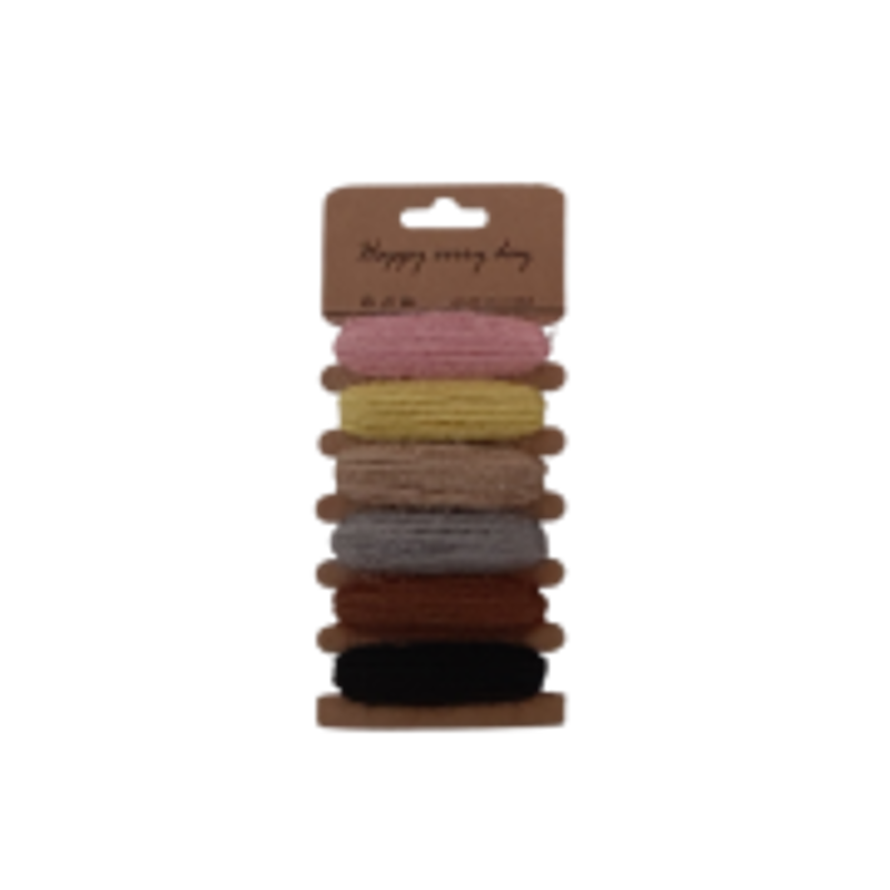 Accesorii creatie - sfoara canepa, 5m x 6 culori, Colorarte