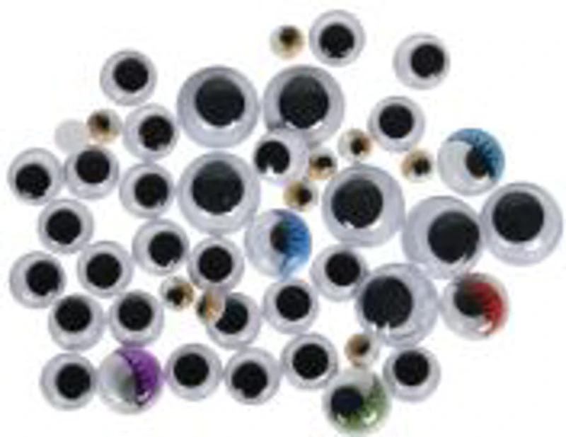 Accesorii creatie - ochisori plastic, diverse culori, 5-15mm, set 80-120 buc, Colorarte