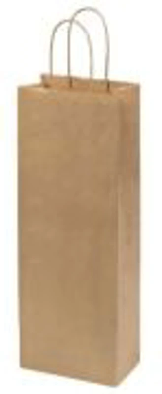 Punga cadou Colorarte 05910, 14x39x8cm, 110g/mp, kraft, manere din hartie rasucita, pentru sticle