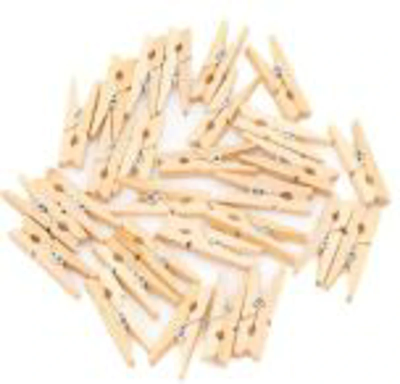 Accesorii creatie - lemn - carlig, natur, 3cm, set 28 buc, Colorarte
