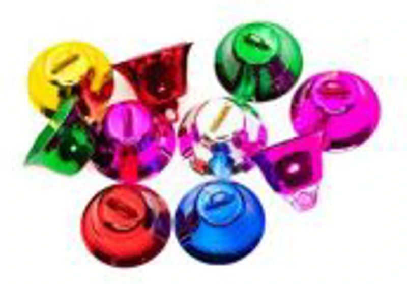 Accesorii creatie - clopotei plastic, diverse culori, 20mm, set 10 buc, Colorarte
