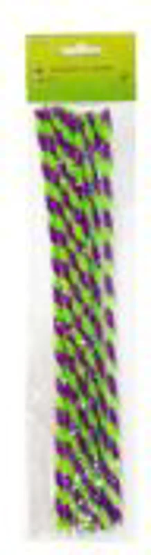 Accesorii creatie - sarma plusata, mov, verde, rasucita, set 10 buc, Colorarte