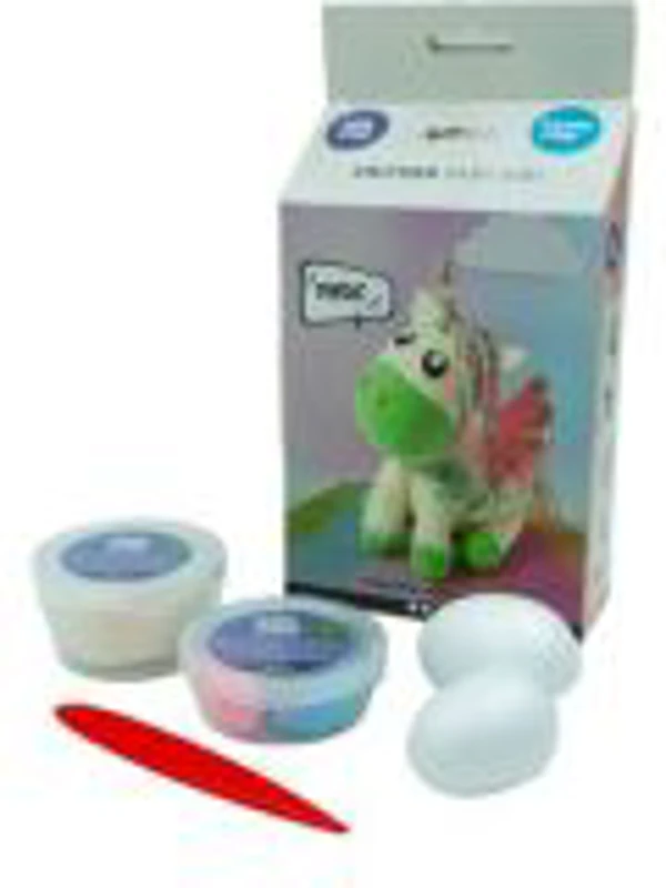 Accesorii creatie Unicorn, verde, plastilina + accesorii polistiren, Cnx 100750