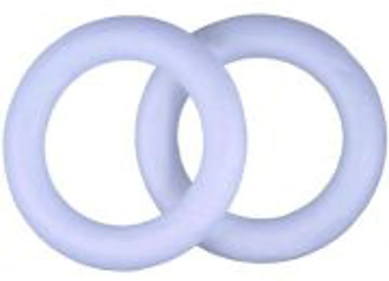 Accesorii creatie - polistiren - cerculete mari, alb, 12cm, set 2-3 buc, Colorarte