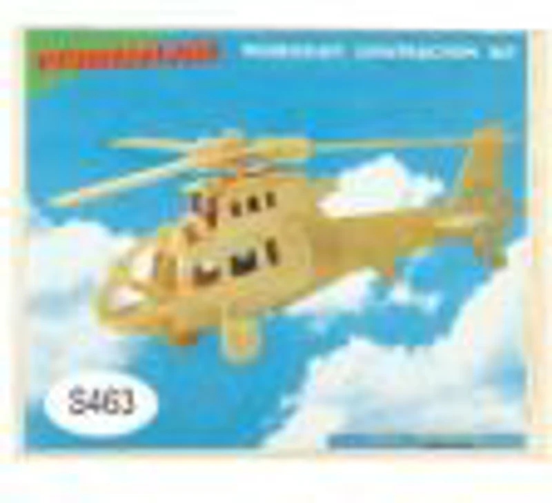 Puzzle lemn 3D - Elicopter, 2 foi, Colorarte, HR103/P007-2/ZZL11/A-01