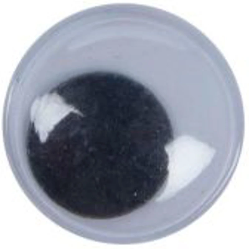 Accesorii creatie - ochisori mari plastic, negru, 10mm, set 90 buc, Colorarte