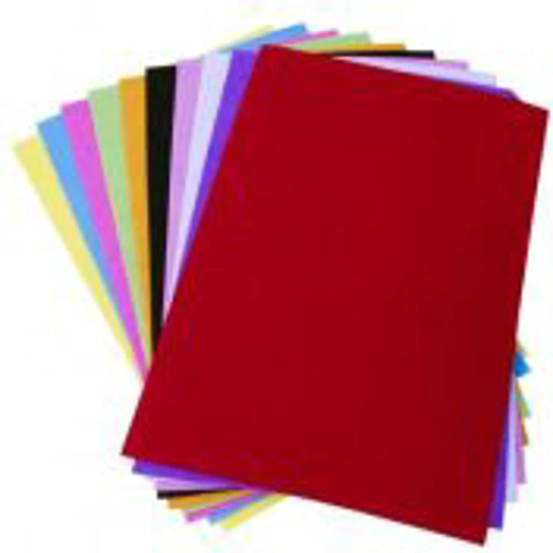 Coli fetru A4, 1mm, diverse culori, set 10 coli, Colorarte, HYZ- 629