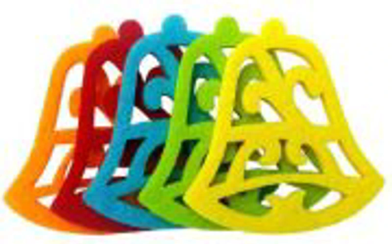 Accesorii creatie - clopotei fetru, set 5 buc, Colorarte