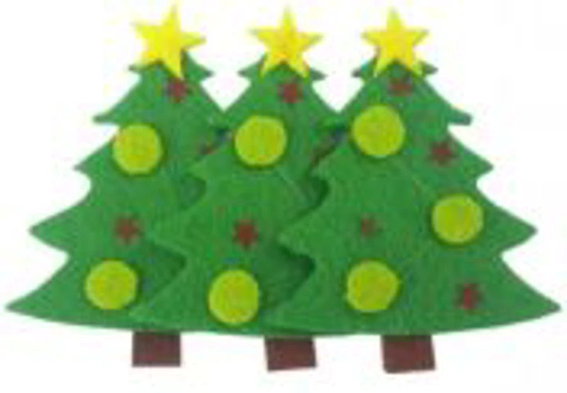Accesorii creatie - braduti fetru, 8x6cm, set 2 buc, Colorarte