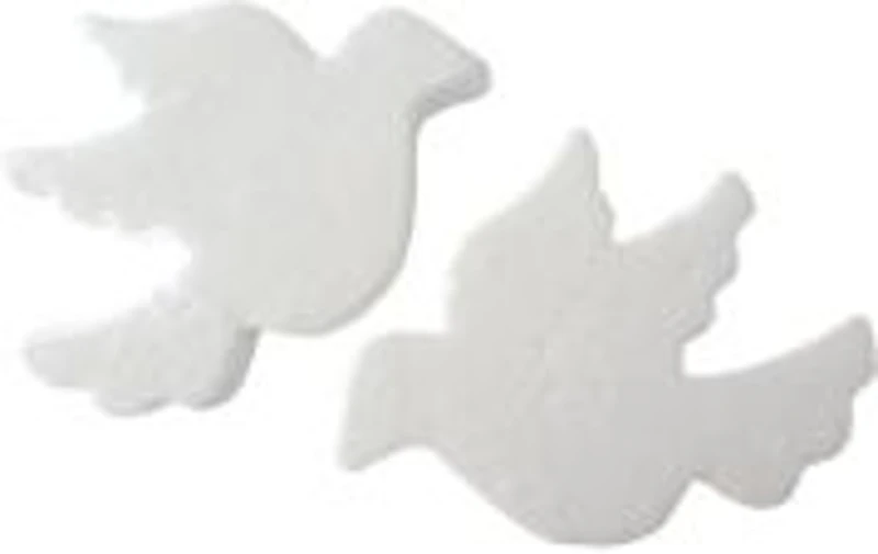 Accesorii creatie - polistiren - porumbel, alb, set 2 buc, Colorarte
