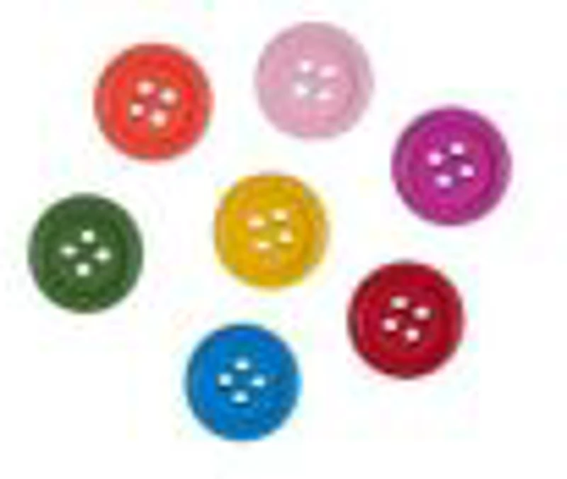 Accesorii creatie - nasturi mici plastic, diverse culori, 10mm, set 40 buc, Colorarte