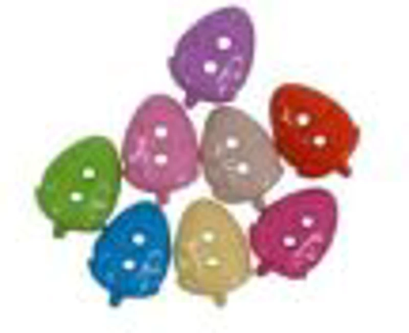 Accesorii creatie - nasturi capsuna plastic, diverse culori, 10mm, set 30 buc, Colorarte