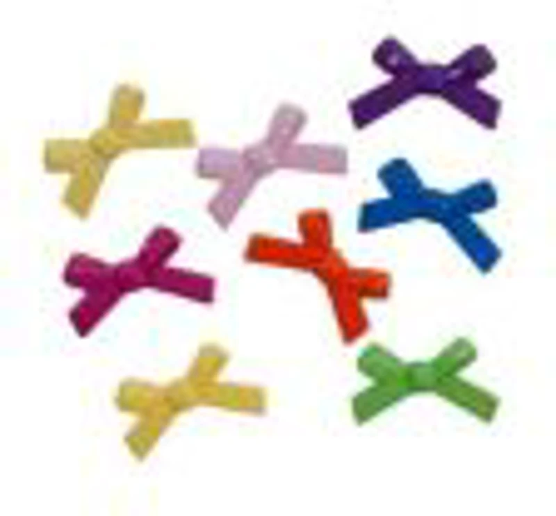 Accesorii creatie - fundita plastic, diverse culori, 30mm, set 10 buc, Colorarte