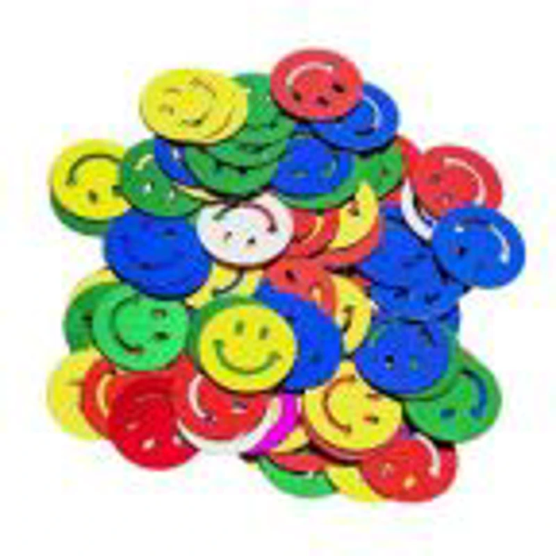 Accesorii creatie - zambareti metal, diverse culori, set 10-14g, Colorarte