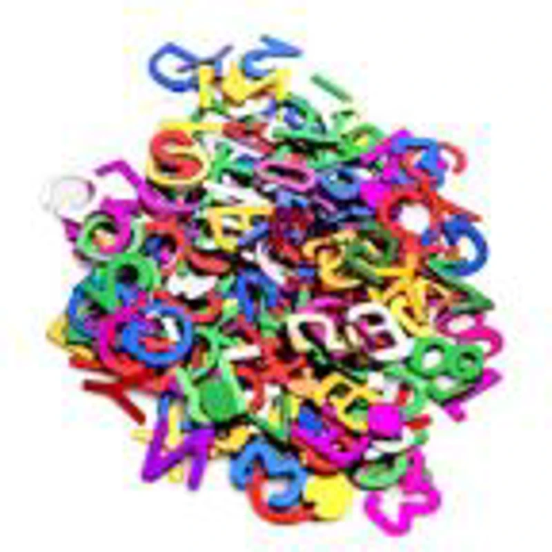 Accesorii creatie - cifre metal, diverse culori, cu sclipici, set 10-14g, Colorarte