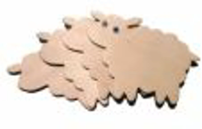 Accesorii creatie - lemn - oi, set 4 buc, Colorarte