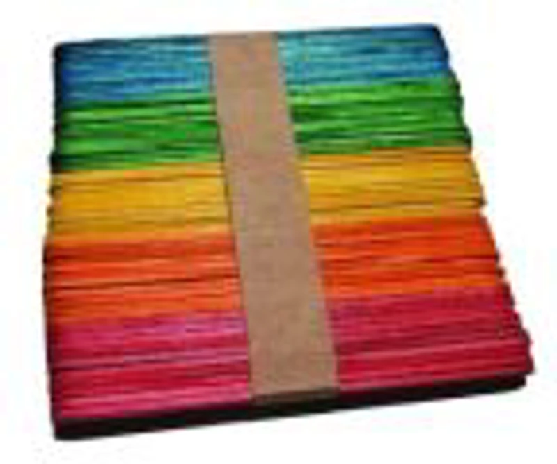 Accesorii creatie - lemn - betisoare, diverse culori, 1x11cm, set 50 buc, Colorarte