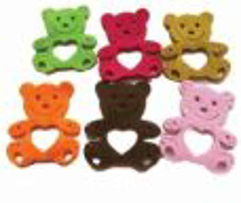 Accesorii creatie - urs fetru, set 5-6 buc, Colorarte