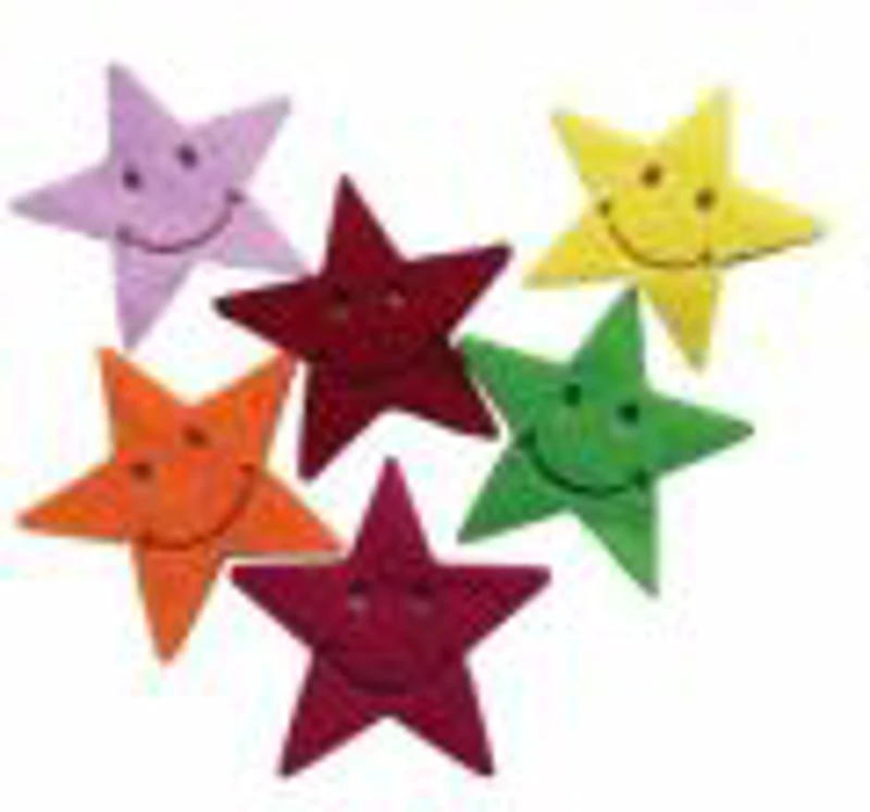 Accesorii creatie - stea fetru, set 6 buc, Colorarte