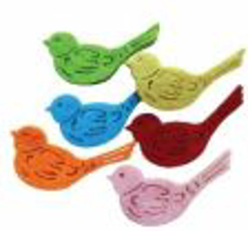 Accesorii creatie - pasare fetru, set 6 buc, Colorarte