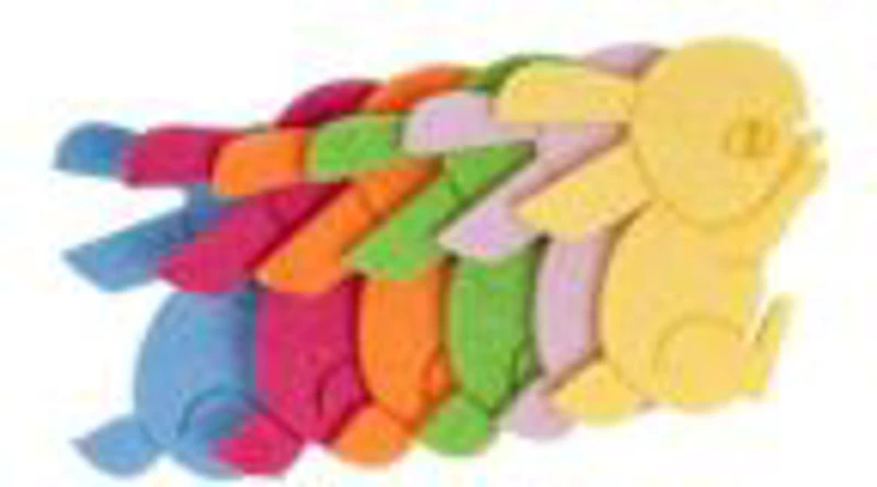 Accesorii creatie - iepure fetru, set 5-6 buc, Colorarte