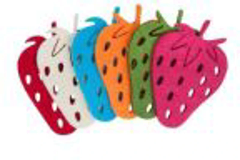 Accesorii creatie - capsuna fetru, set 6 buc, Colorarte