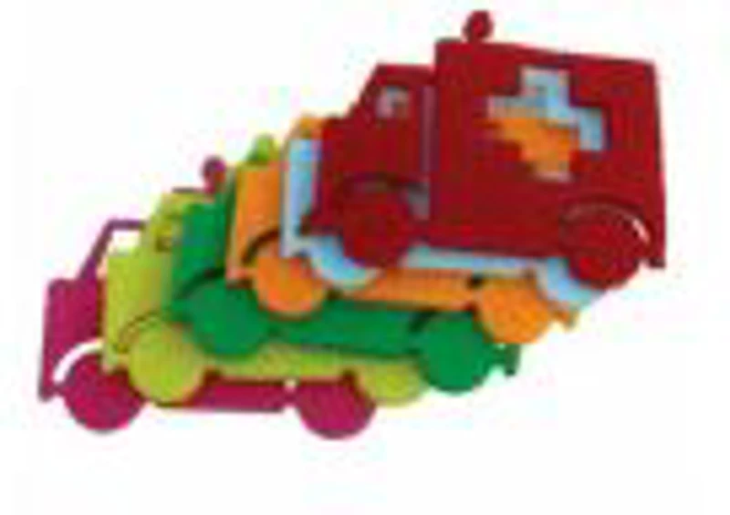 Accesorii creatie - ambulanta fetru, set 5 buc, Colorarte