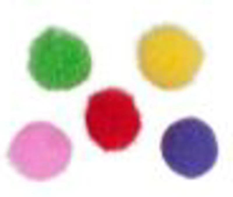 Accesorii creatie - Pom Pom textil, diverse culori, 10mm, set 75 buc, Colorarte, 33617/3326