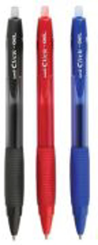 Pix cu gel Uni-ball Clickgel XSG-R7, 0.7mm, cu mecanism, corp semitransparent, grip cauciucat, scris diverse culori