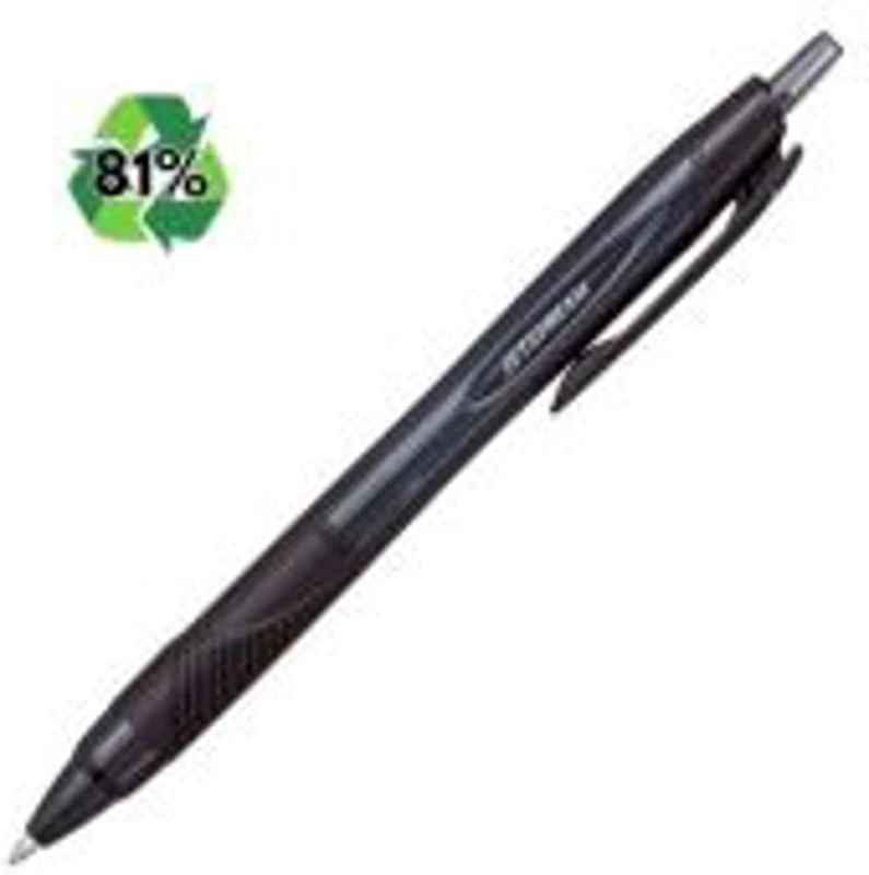 Pix Jetstream Uni-ball SXN-157E, 0. 7mm, cu mecanism, grip cauciucat, 81% din materiale reciclate, negru
