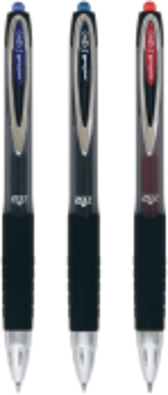 Pix cu gel Uni-ball Signo UMN-207, 0.7mm, cu mecanism, corp semitransparent, grip cauciucat, scris diverse culori