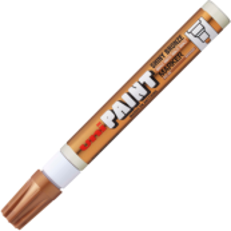Marker cu vopsea UNI PX-20, varf rotund, 2. 2-2. 8mm, bronz lucios