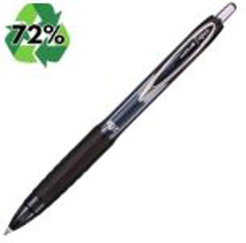 Pix cu gel Uni-ball Signo UMN-207E, 0. 7mm, cu mecanism, 72% din materiale reciclate, grip cauciucat, scris diverse culori, negru