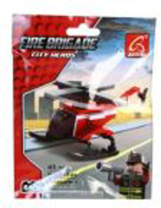Set de constructie MegaCreative Fire Brigade - elicopter de pompieri - 21204 / 416655, 41 piese, 6+
