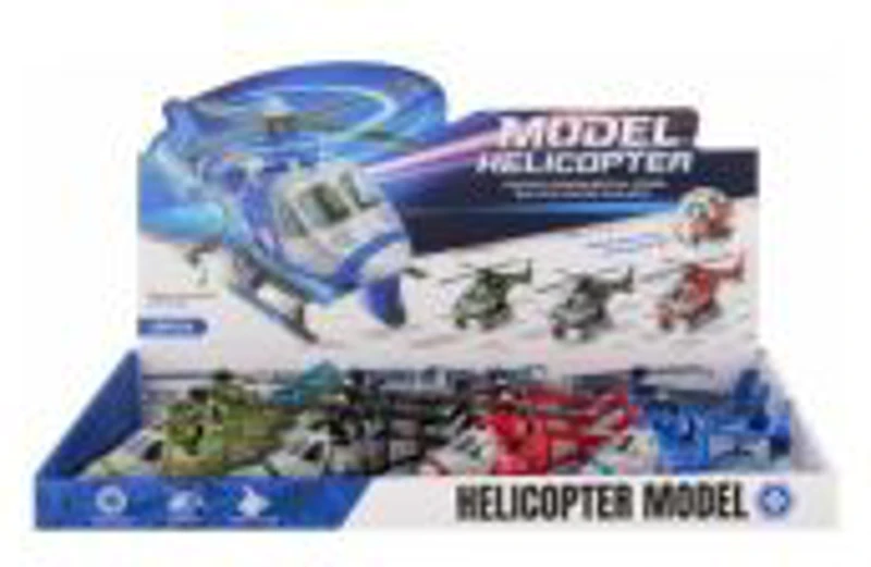 Jucarie elicopter 13cm MegaCreative 570958, 42x7x27cm, div culori, pvc, 12buc/display, +3ani