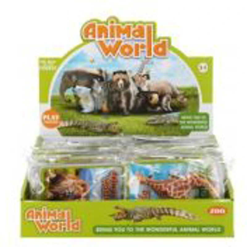 Jucarie figurina animal salbatic MegaCreative 570092, diverse modele, cauciuc, 10x8x2cm, +3ani