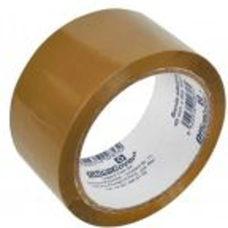 Banda adeziva Office-Cover, pentru ambalare, 48mm x 66yard, maro, acrilic