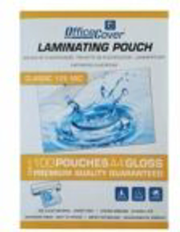 Folie laminare A4 Office Cover, lucioasa, 125 microni, top cu 100 coli