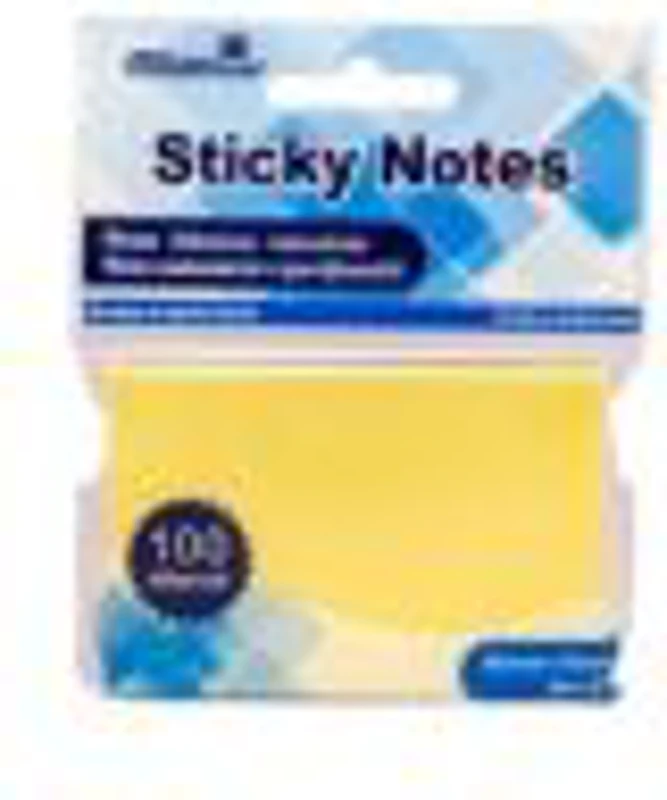 Notes adeziv Office Cover A02, 100 coli, 50x75mm, galben pastel, blister