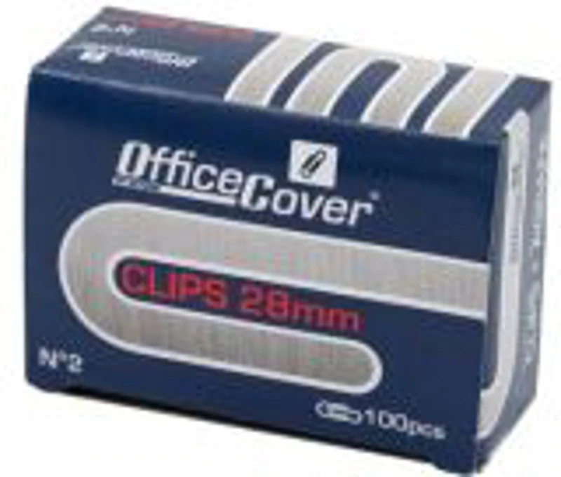 Agrafe birou Office Cover AS-02 RC2, metalice, 28mm, argintii, cutie 100 buc