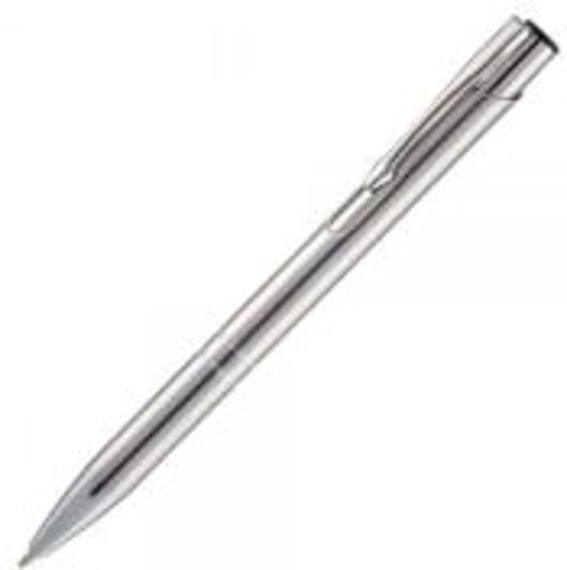 Pix cu bila Office-Cover Cosko, 1. 0mm, cu mecanism, pentru personalizare, corp metalic argintiu