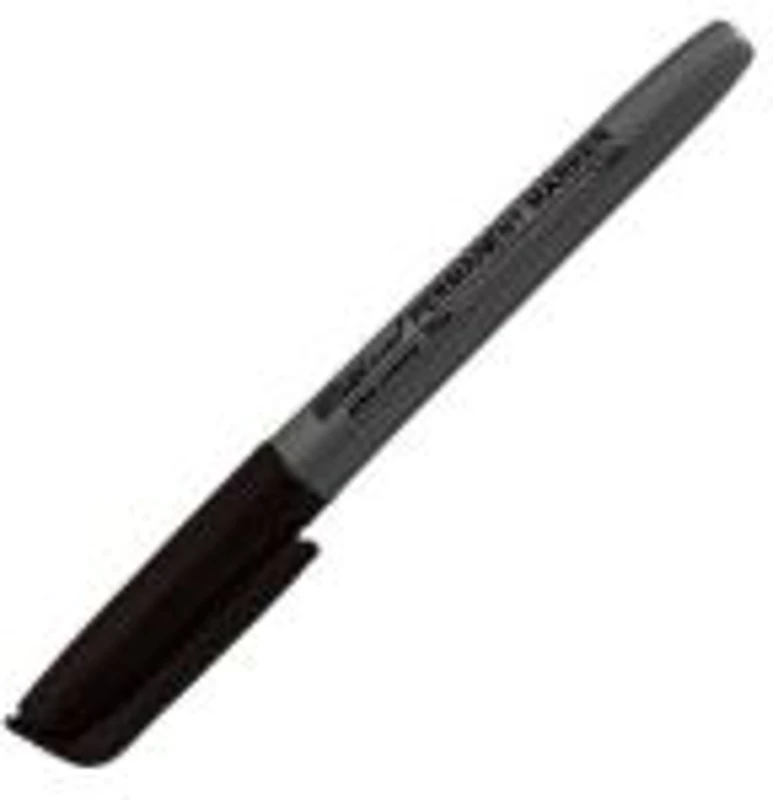 Marker permanent Office-Cover EP11-0112, varf rotund, 1. 0mm, cu clips, negru