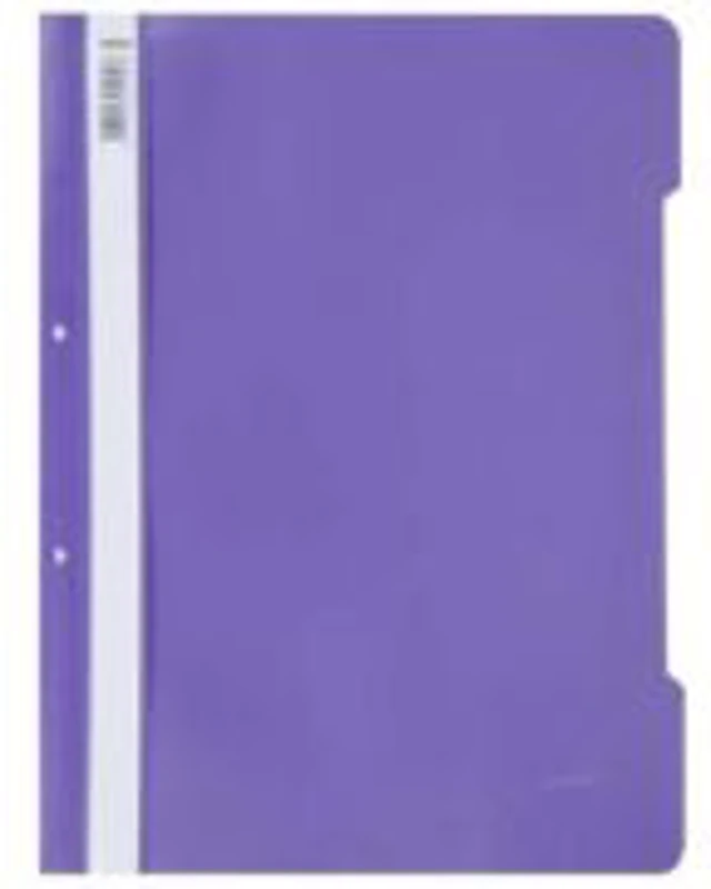 Dosar cu sina Noki, plastic, diverse culori, 2 perforatii pentru arhivare, eticheta interschimbabila pe cotor - violet