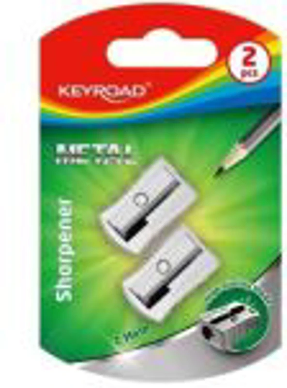 Ascutitoare simpla Keyroad KR971681, 1 orificiu, metal, blister 2 buc