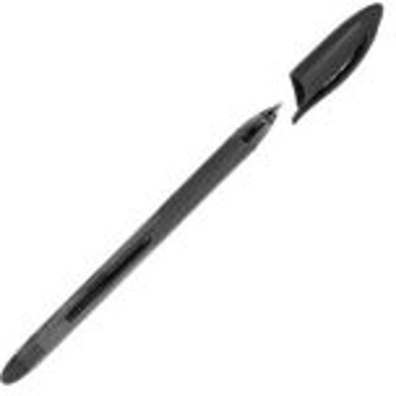 Pix cu bila Keyroad Sofjet, 0. 7mm, cu capac, corp semitransparent in culoarea scrisului, grip cauciucat, negru