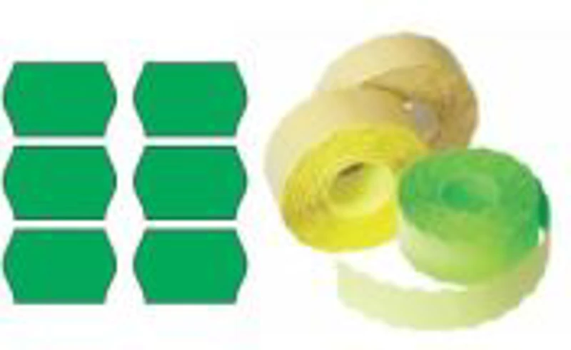 Etichete de pret, 26x16mm, permanente, verde, rola 1000 etichete