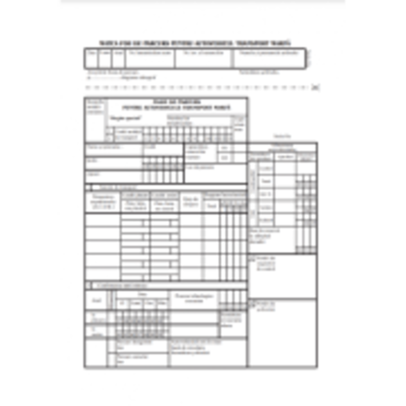 Tipizat - foi parcurs marfa - A5, simplu, FV (fata/verso), 100 file
